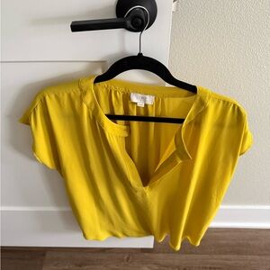 LOFT Bright Yellow Blouse